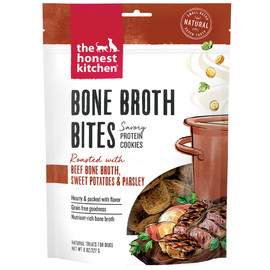 The Honest Kitchen Bone Broth Bites Roasted w/ Beef Bone Broth, Sweet Potatoes & Parsley Dog Treats - Front