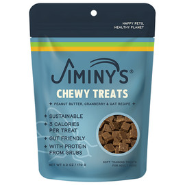 Jiminy's Peanut Butter, Cranberry & Oat Recipe Soft Training Dog Treats - Front