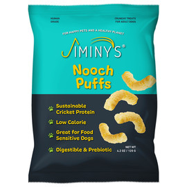 Jiminy's Nooch Puffs Crunchy Dog Treats - Front