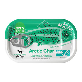 Open Farm Artic Char Silky Mousse Canned Dog Food Topper - Front