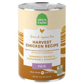 Open Harvest Chicken Recipe Pate Canned Dog Food - Front