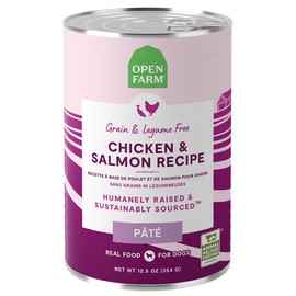 Open Farm Chicken & Salmon Recipe Pate Canned Dog Food - Front