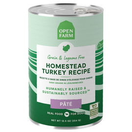 Open Farm Homestead Turkey Recipe Pate Canned Dog Food - Front