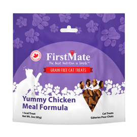 FirstMate Yummy Chicken Meal Formula Grain Free Cat Treats - Front