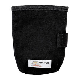 Fetch Your Own Adventure Black Dog Treat Bag - Front