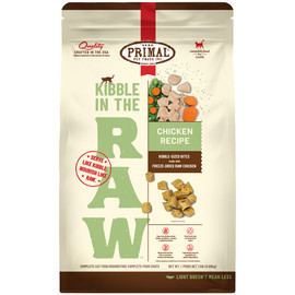 Primal Kibble In The Raw Chicken Recipe Kibble-Sized Bites Freeze-Dried Raw Cat Food - Front