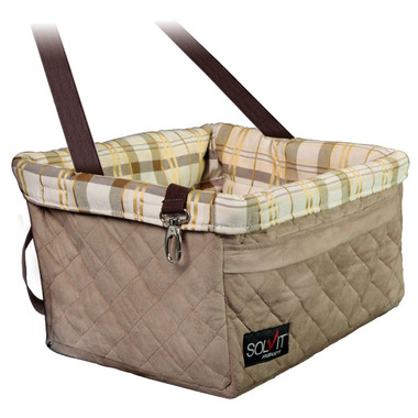 Solvit Deluxe Tagalong Booster Dog Car Seat Pet Food Express