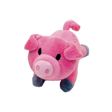 stuffed pink pig dog toy