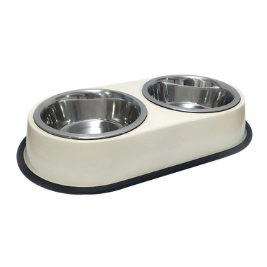 steel dog bowl