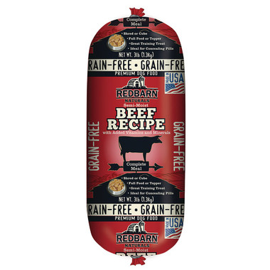 Redbarn Naturals Grain Free Beef Recipe Rolled Dog Food Pet Food