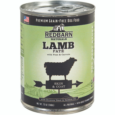 Redbarn Natural Grain Free Lamb Recipe Pate Canned Dog Food Pet