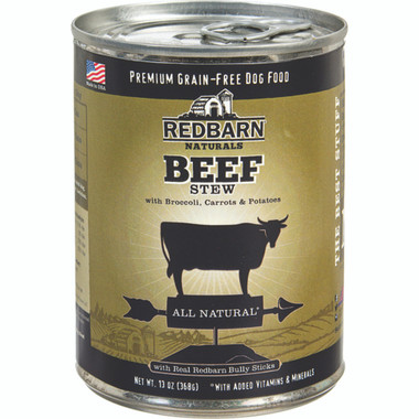 Redbarn Naturals Grain Free Beef Recipe Stew Canned Dog Food Pet