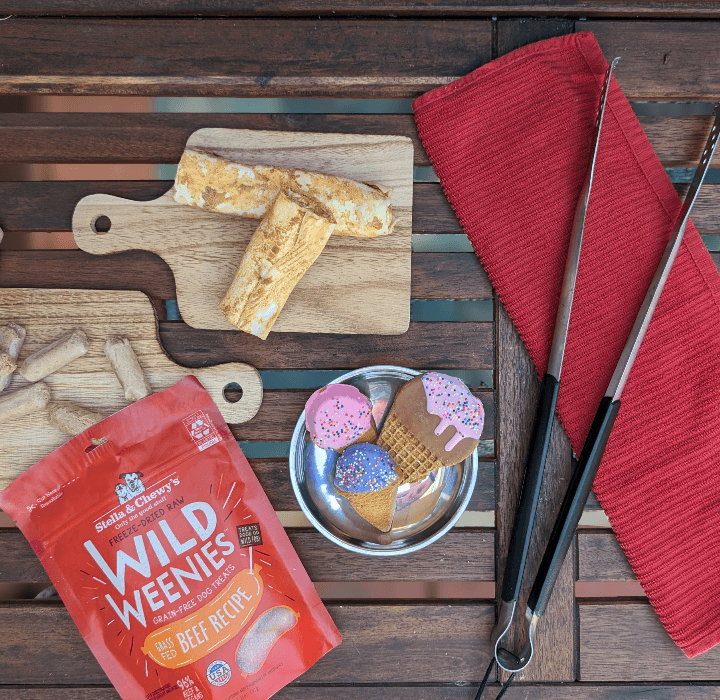 A variety of dog treats