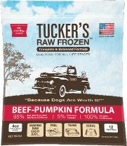 tucker's raw frozen beef pumpkin recipe dog food