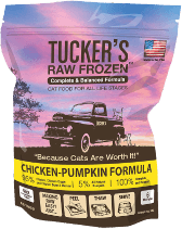 tucker's raw frozen chicken pumpkin recipe cat food