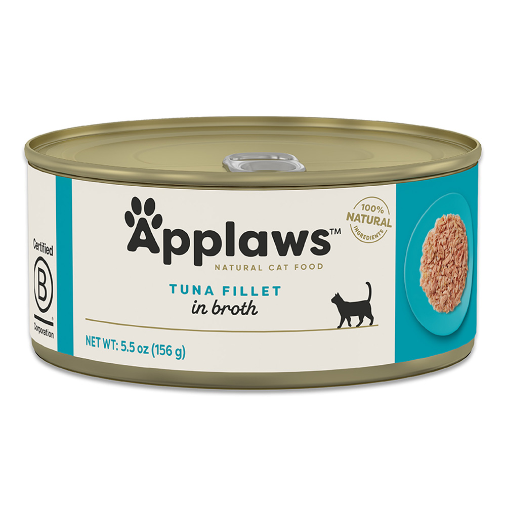 Applaws Tuna Fillet in Broth Canned Cat Food - Front