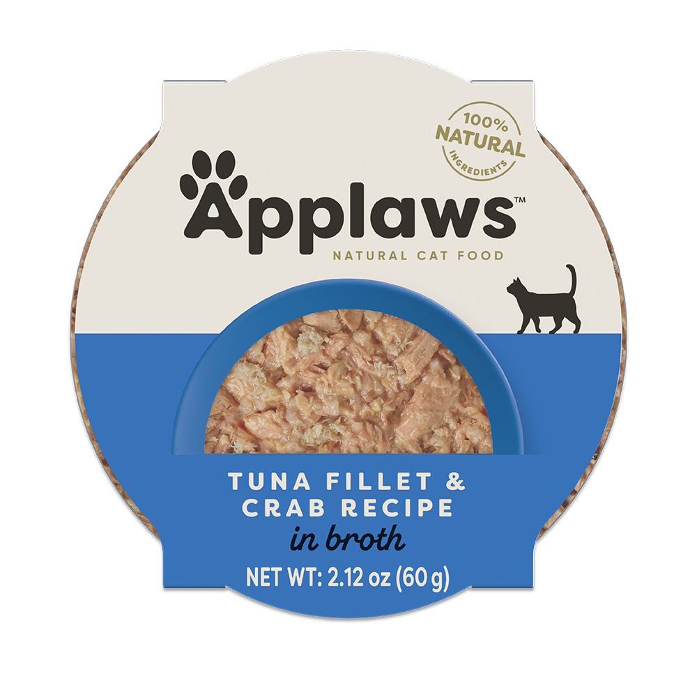 Applaws Tuna Fillet & Crab Recipe in Broth Wet Cat Food - Front