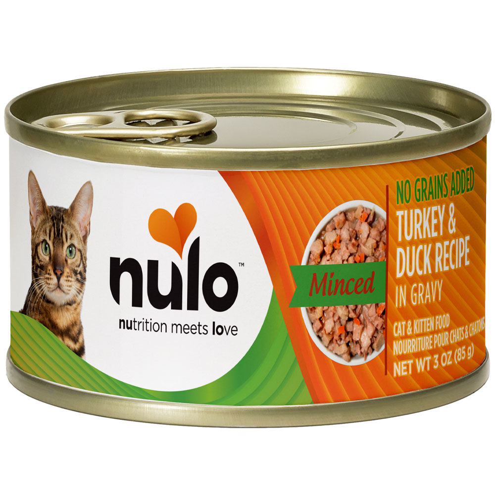 Nulo Minced Turkey & Duck Recipe In Gravy Kitten & Adult Canned Cat Food - Front
