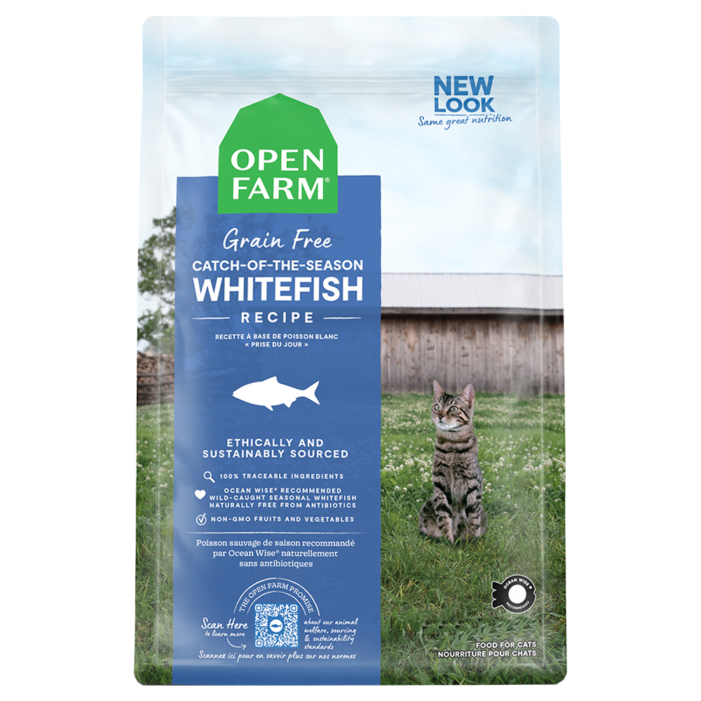 Open Farm Grain Free Catch-Of-The-Season Whitefish Recipe Dry Cat Food - Front