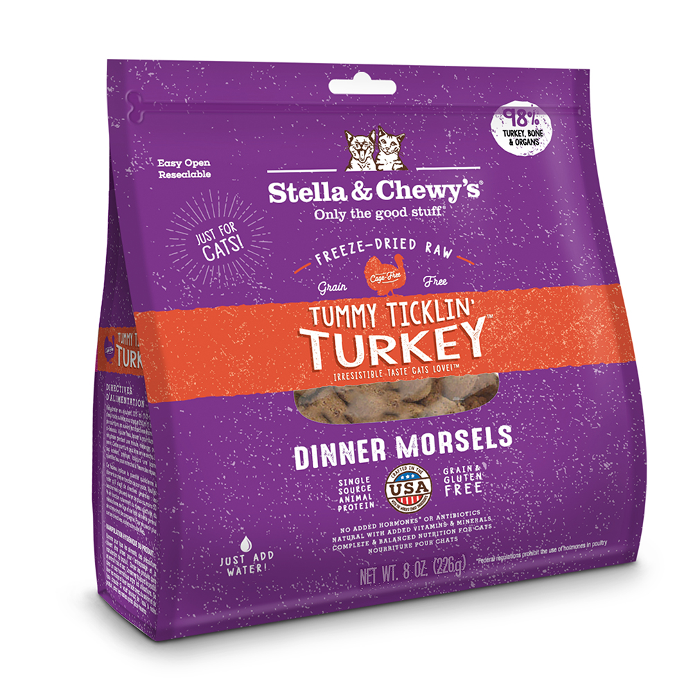 Stella & Chewy's Tummy Ticklin’ Turkey Dinner Freeze-Dried Cat Food