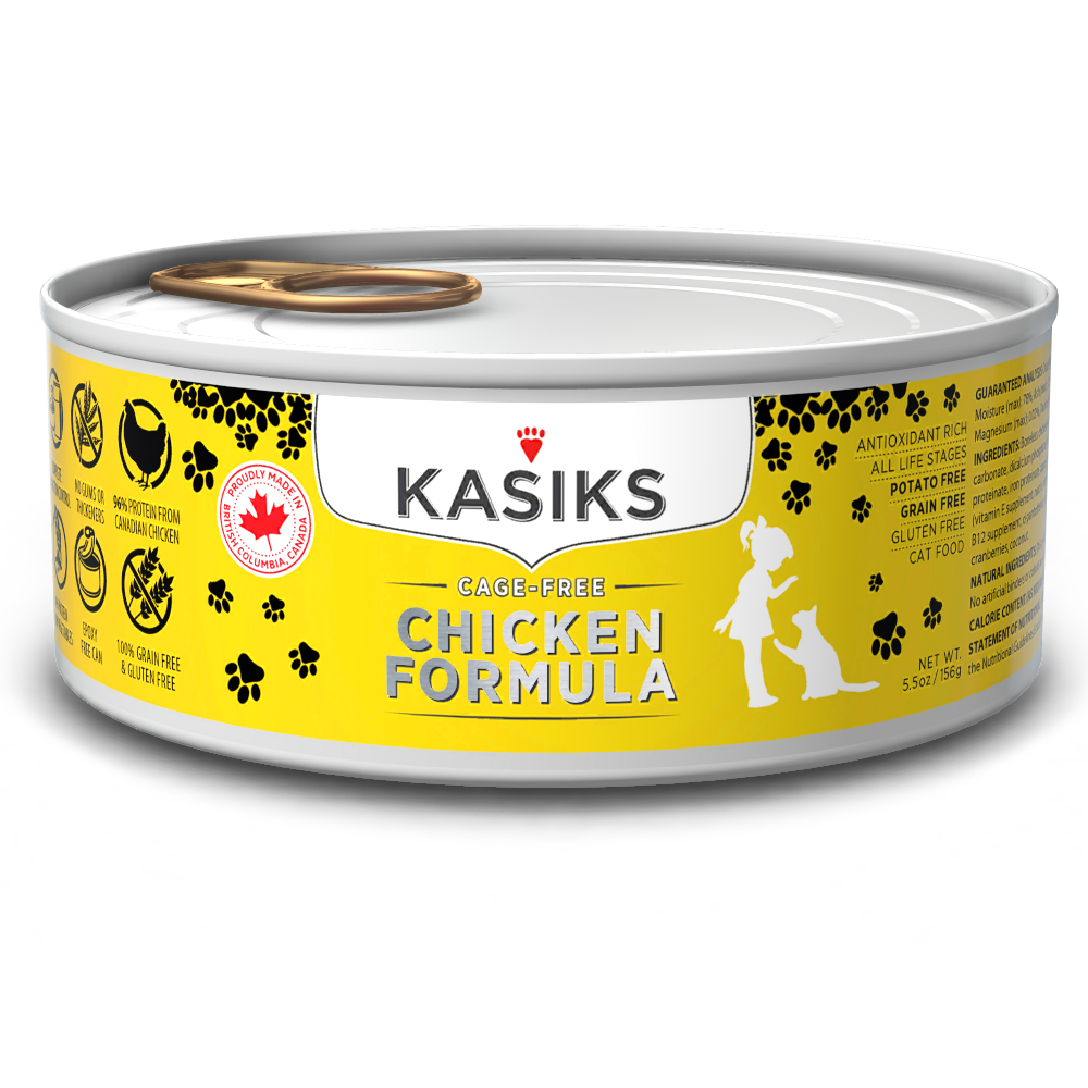Kasiks Cage-Free Chicken Formula Canned Cat Food