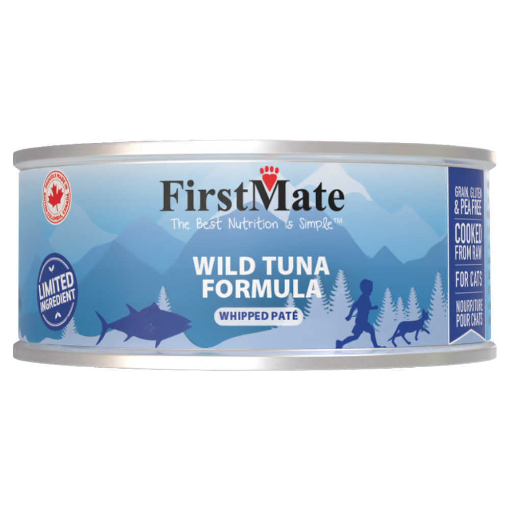 FirstMate Limited Ingredient Wild Tuna Formula Whipped Paté Canned Cat Food - Front