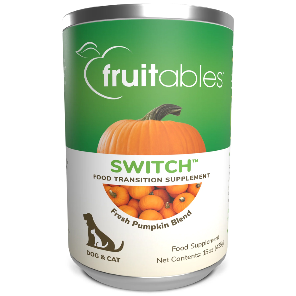 Fruitables Fresh Pumpkin Blend Switch Food Transition Supplement for Dogs & Cats - Front