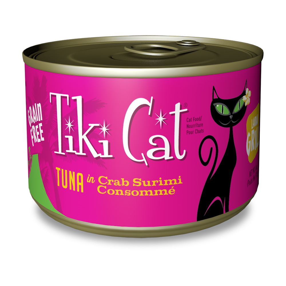 さかなっぷ Tiki Cat Hana Grill Ahi Tuna with Crab Canned Cat Food