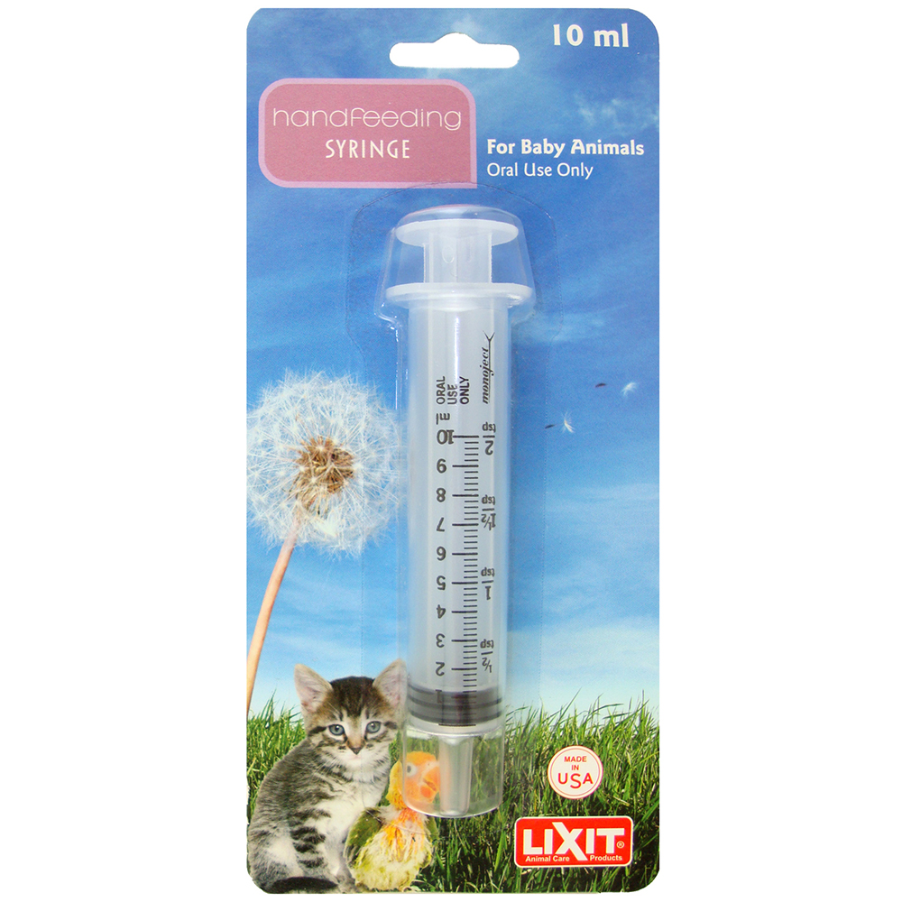 Lixit Hand Feeding Syringe for Pets - Front, 10 ml