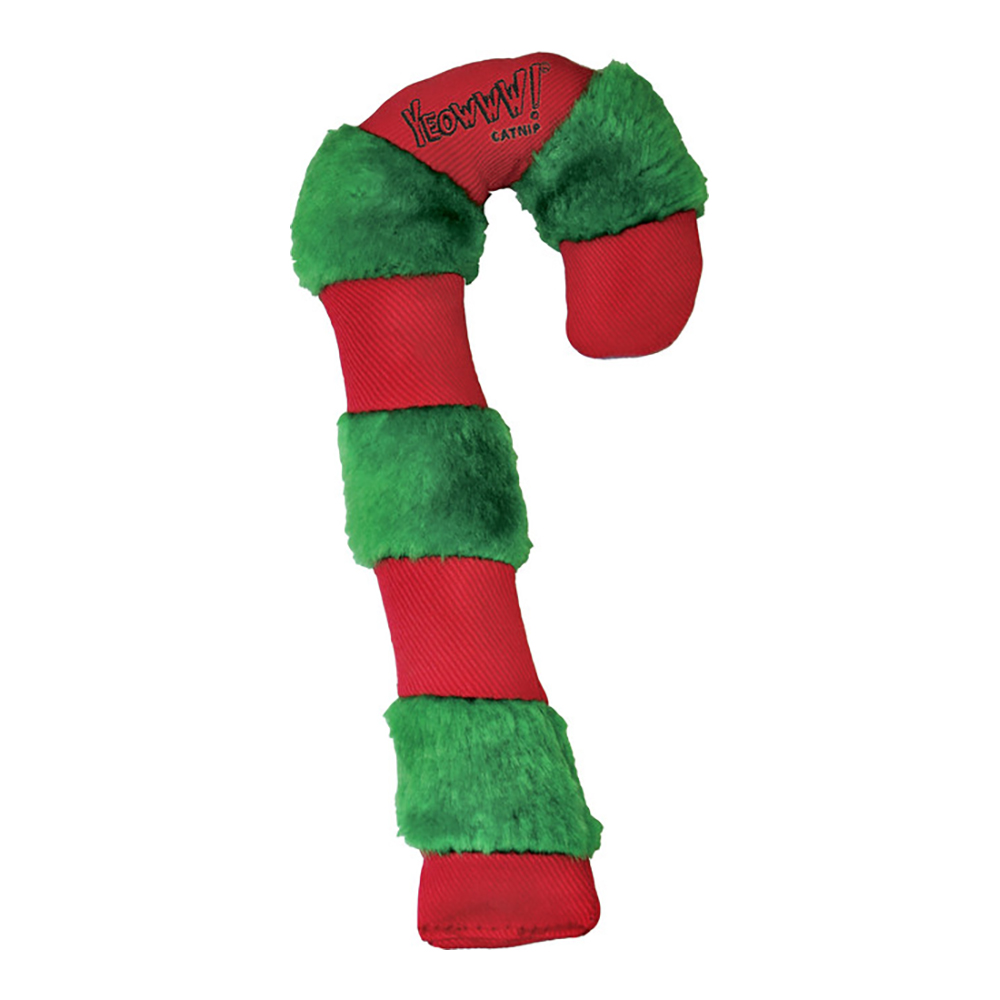 Yeowww!-tide Candy Cane Catnip Filled Cat Toy - Front