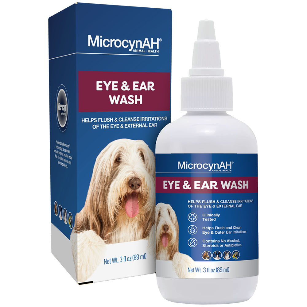 MicrocynAH Eye & Ear Wash Pet Treatment