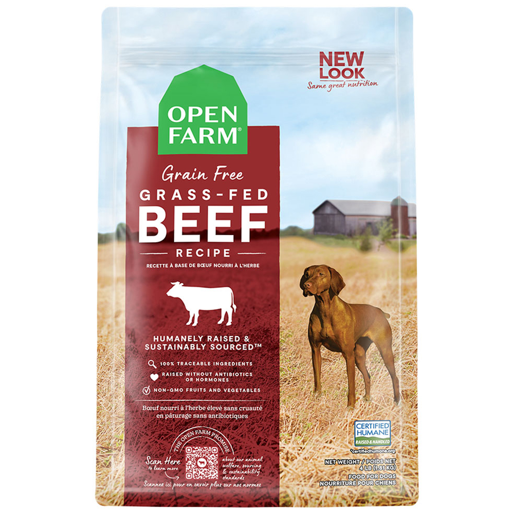 Open Farm Grain Free Grass-Fed Beef Recipe Dry Dog Food - Front