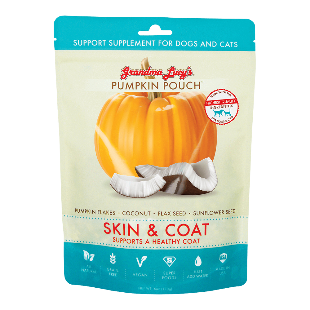 Grandma Lucy's Pumpkin Pouch Skin & Coat Support Supplement for Dogs & Cats