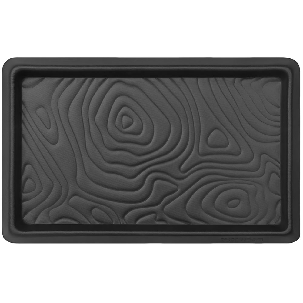 RuffWear Basecamp Basalt Gray Food & Water Bowl Mat - Front