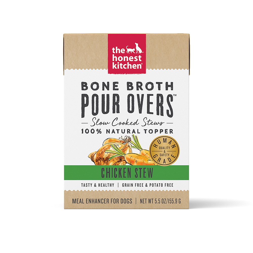 The Honest Kitchen Bone Broth Pour Overs Chicken Stew Wet Dog Food Topper