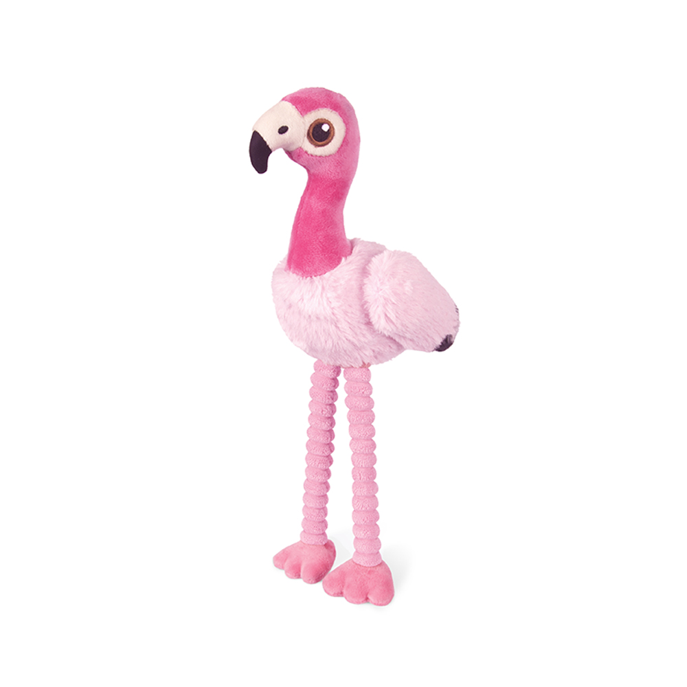 P.L.A.Y. Fletching Flock Flora The Flamingo Plush Dog Toy