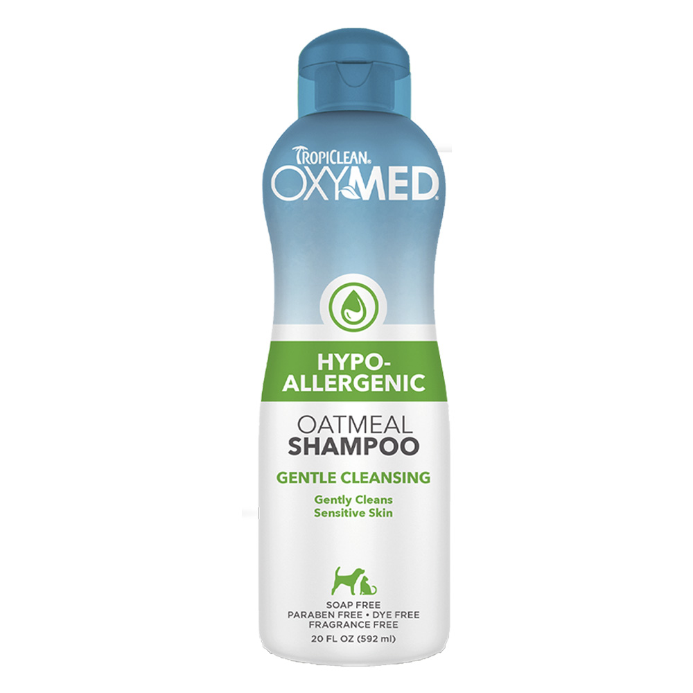 TropiClean OxyMed Hypo-Allergenic Oatmeal Cat & Dog Shampoo