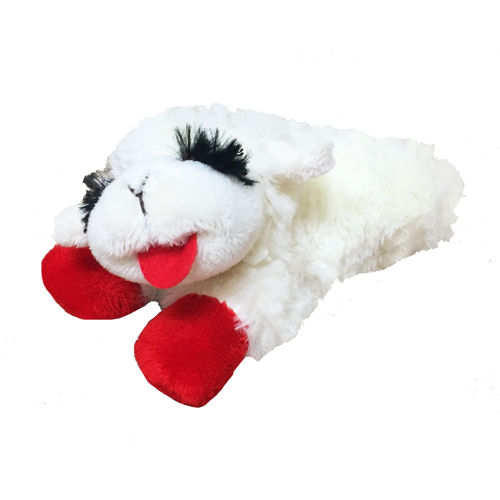 Pet Envy Floppy Lamb Chop Plush Dog Toy, Assorted