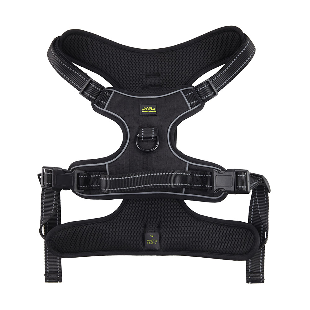 Friends Forever Black Adjustable Training Dog Harness - Front