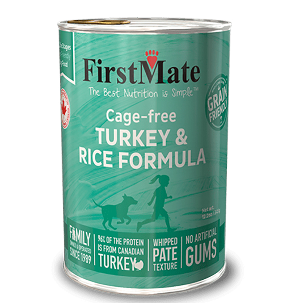 FirstMate Limited Ingredient Cage-Free Turkey & Rice Formula Canned Dog Food - Front