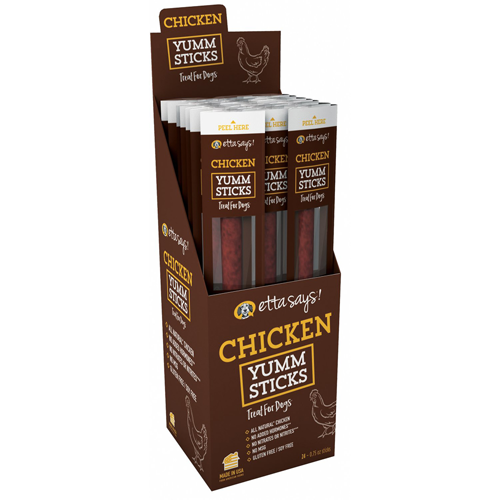 Etta Says! Yumm Stick Chicken Dog Treat - Front