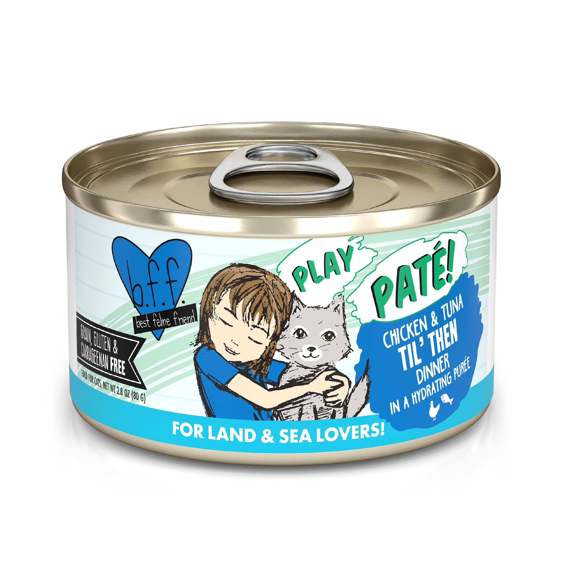 Weruva B.F.F. Play Chicken & Tuna Til' Then Dinner in a Hydrating Purée Paté Canned Cat Food