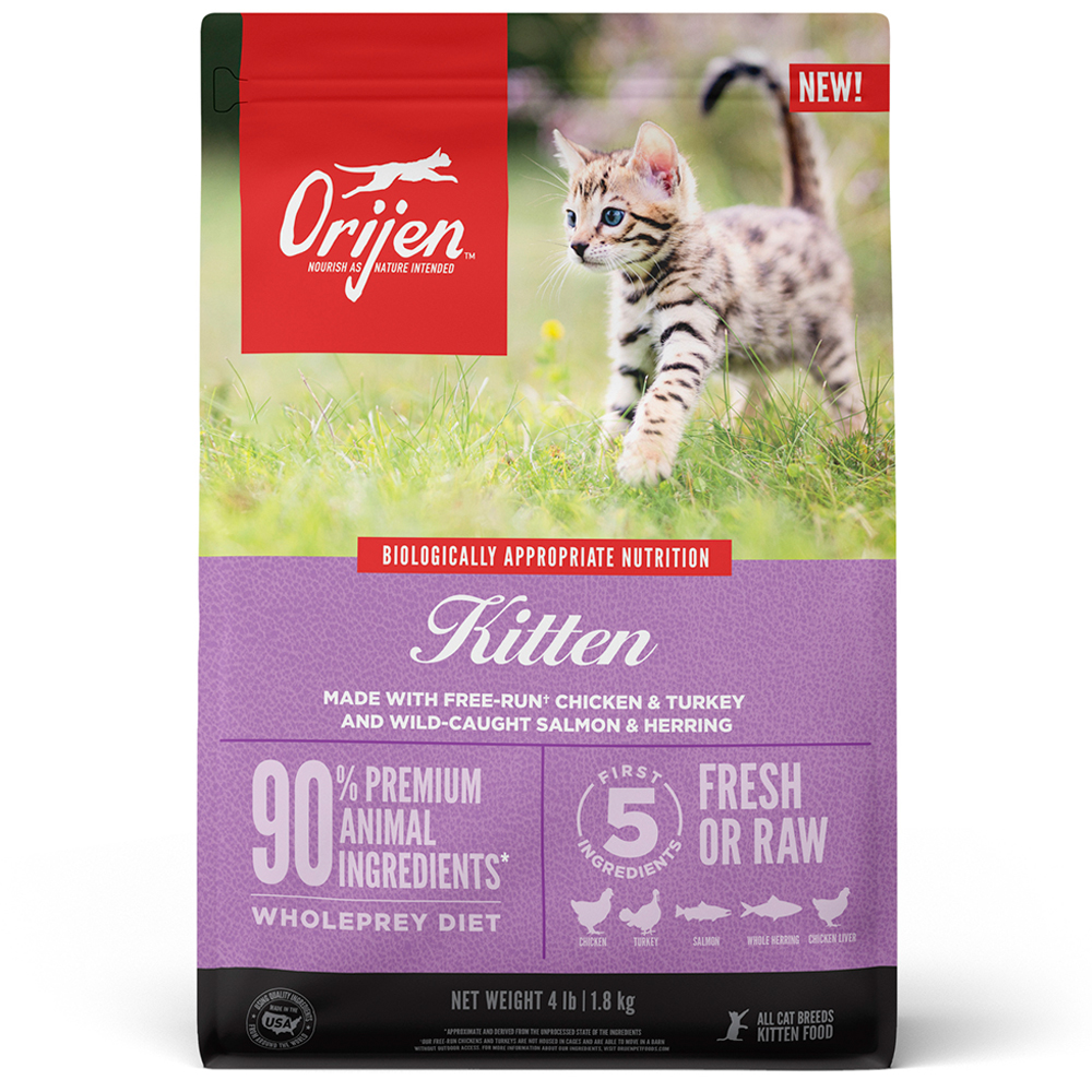 Orijen Kitten Recipe Dry Cat Food - Front