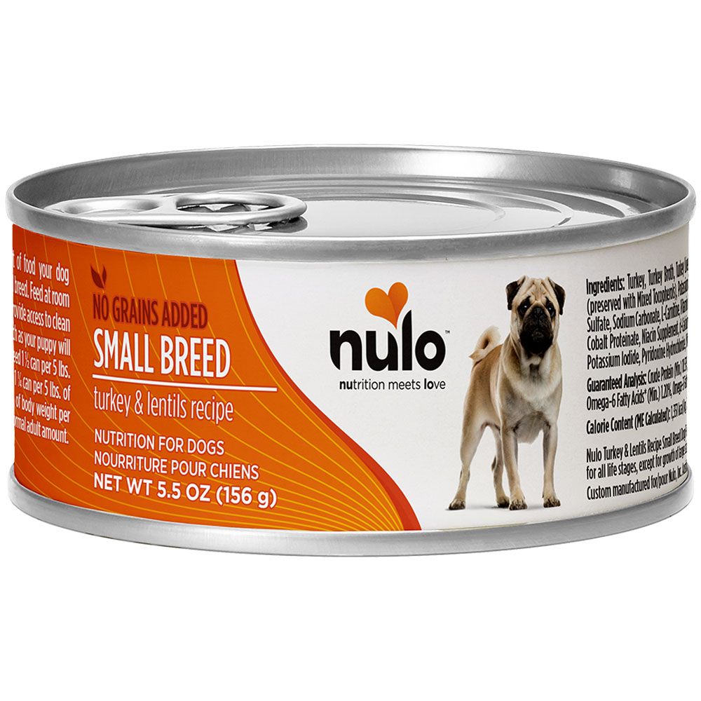 Nulo Small Breed Turkey & Lentils Recipe Canned Dog Food - Front