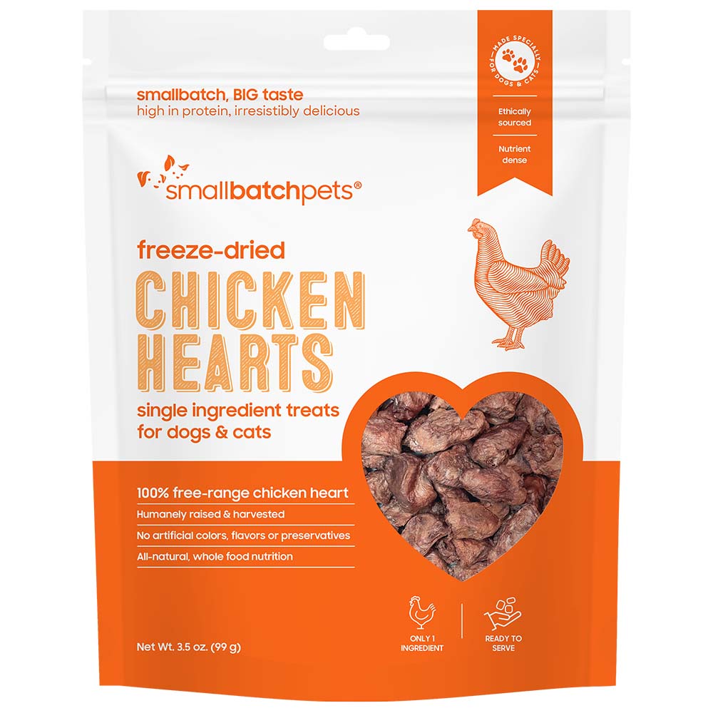 Smallbatch Freeze-Dried Turkey Hearts Dog & Cat Treats