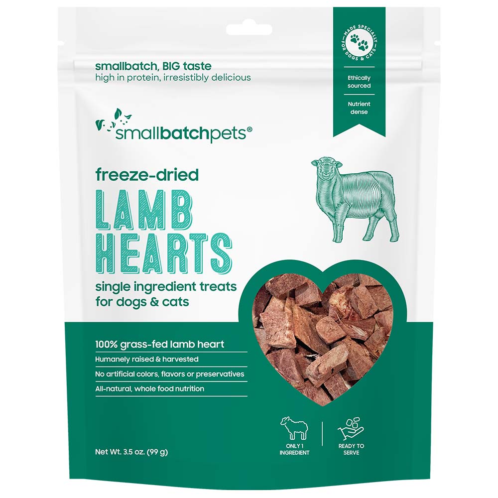 Smallbatch Freeze-Dried Turkey Hearts Dog & Cat Treats