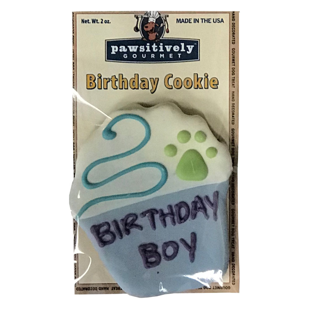 Pawsitively Gourmet Birthday Boy Cupcake Cookie Dog Treat