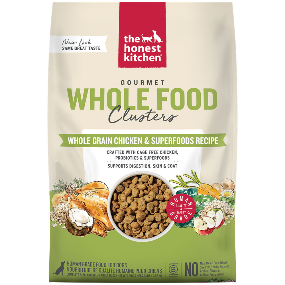 The Honest Kitchen Gourmet Whole Food Clusters Whole Grain Chicken & Superfoods Recipe Dry Dog Food - Front