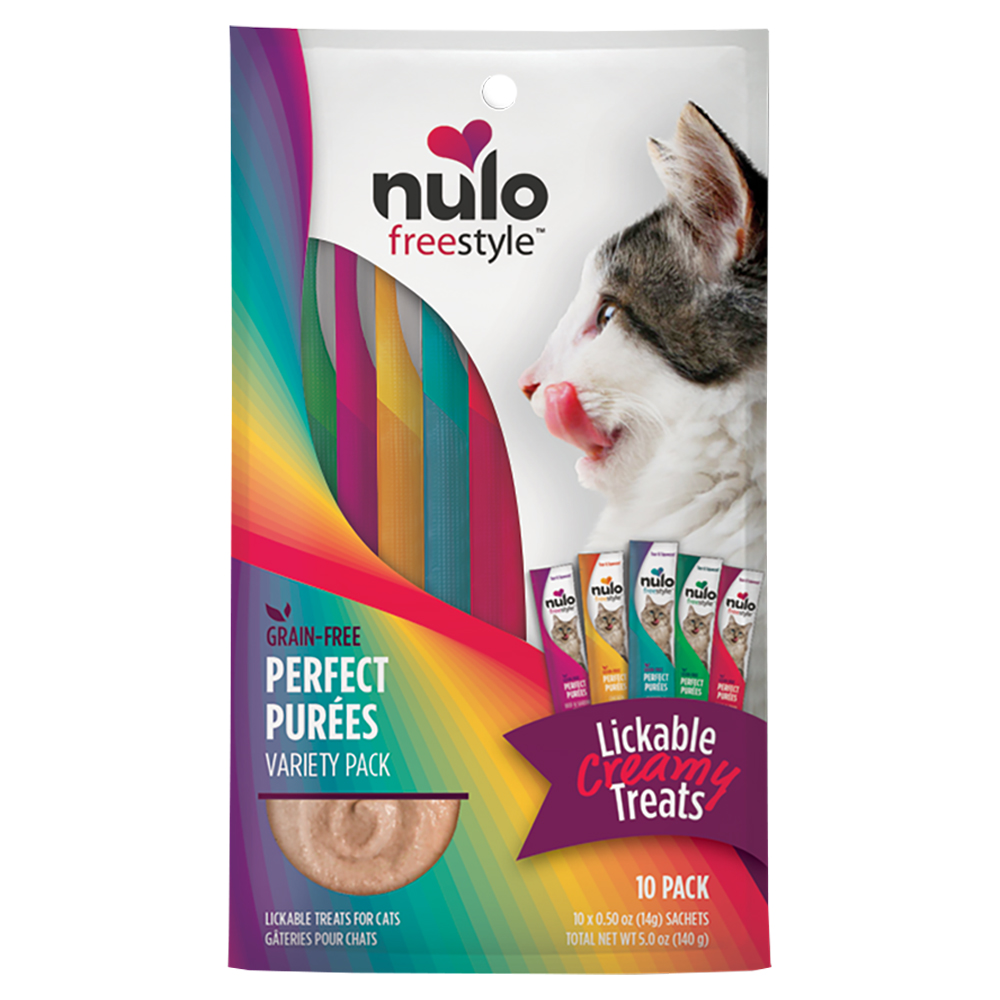 Nulo Freestyle Perfect Purees Variety Pack Lickable Cat Treats, 10-Pack - Front