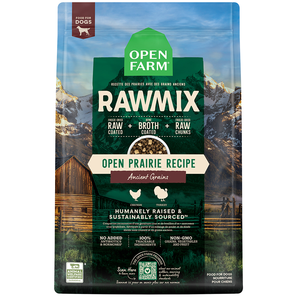Open Farm RawMix Ancient Grains Open Prairie Recipe Dry Dog Food - Front